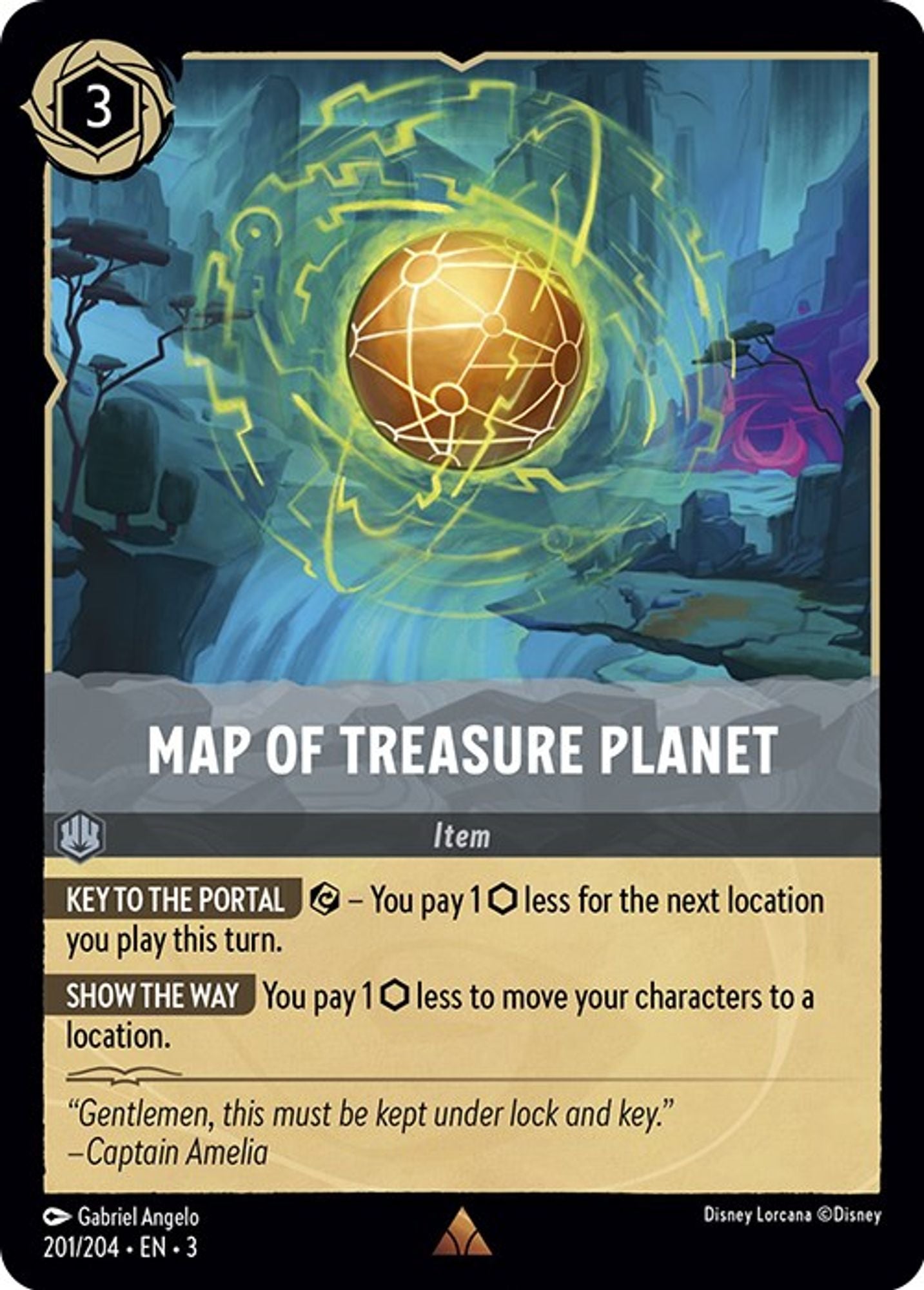 Map of Treasure Planet