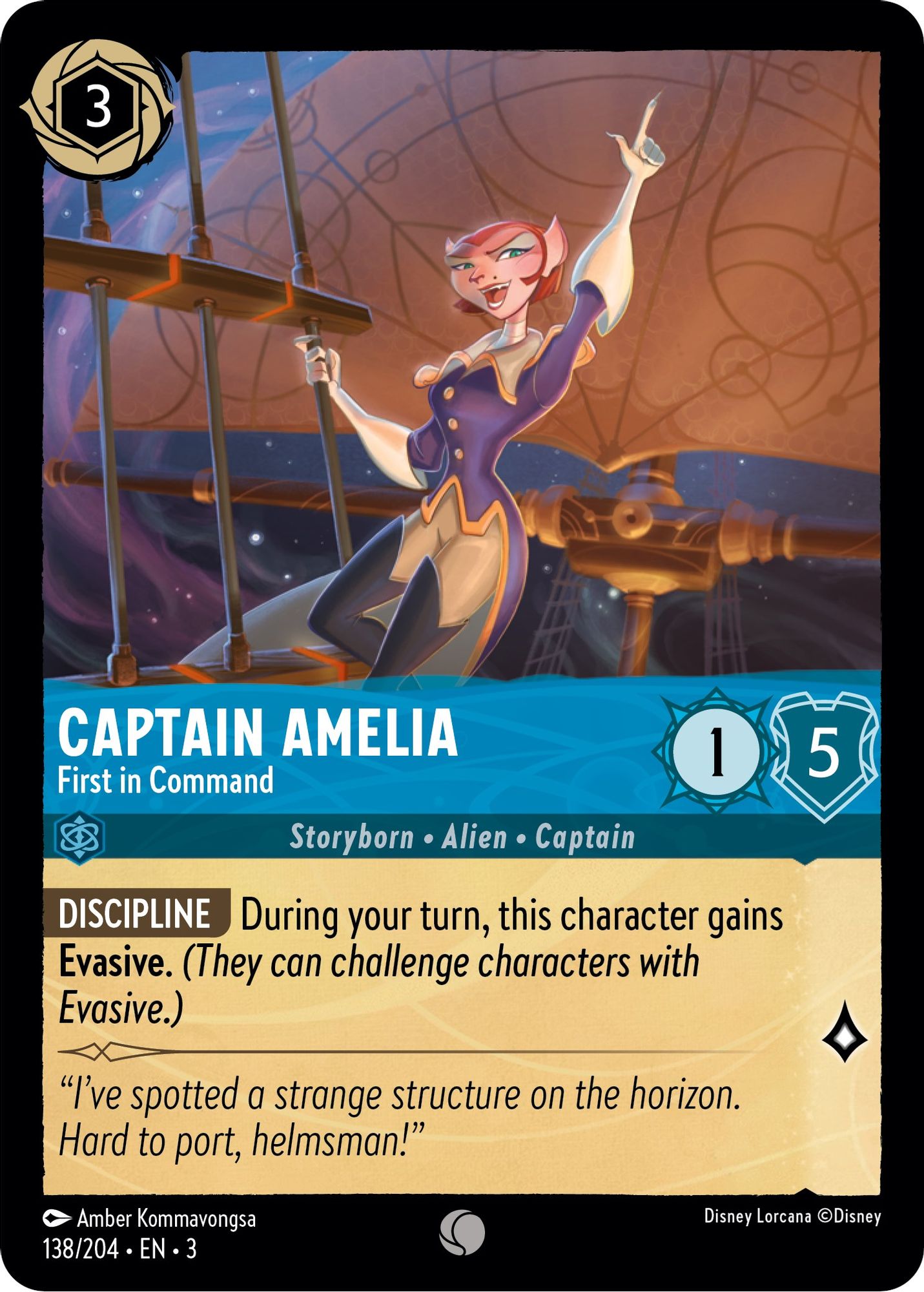 Captain Amelia - First in Command