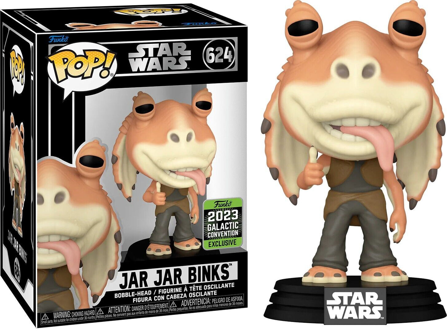 Star Wars - Jar Jar Binks 2023 Galactic Convention Exclusive Pop! Vinyl #624