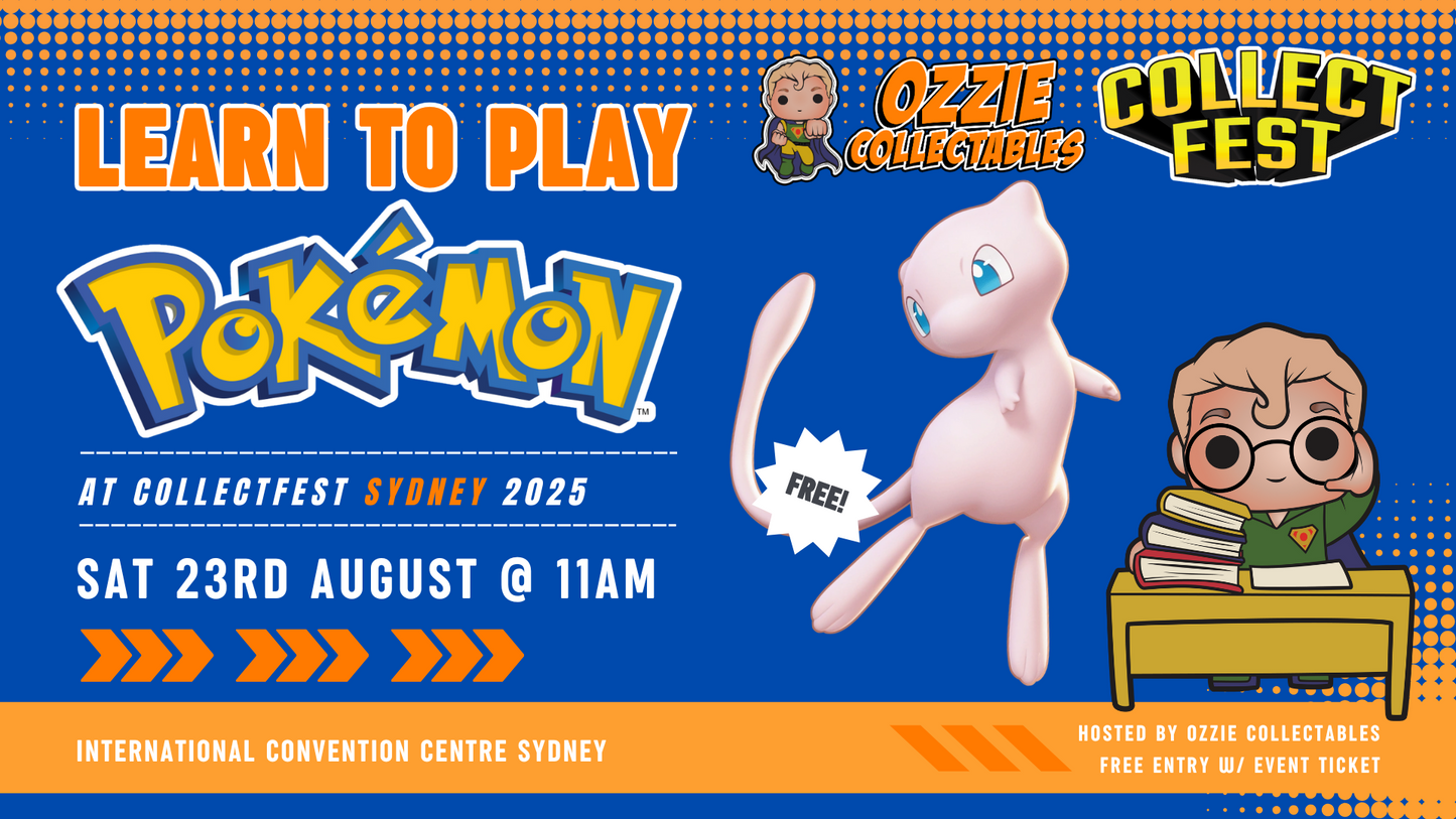 Learn to Play Pokemon at CollectFest SYDNEY 2025 Saturday 23rd August