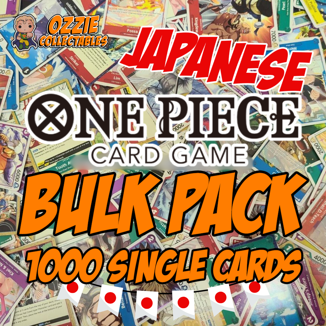 1000 JAPANESE One Piece Cards Singles BULK Pack