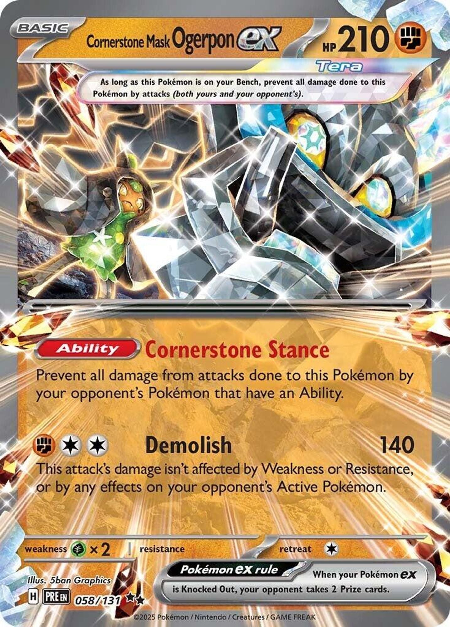 Cornerstone Mask Ogerpon ex - 058/131