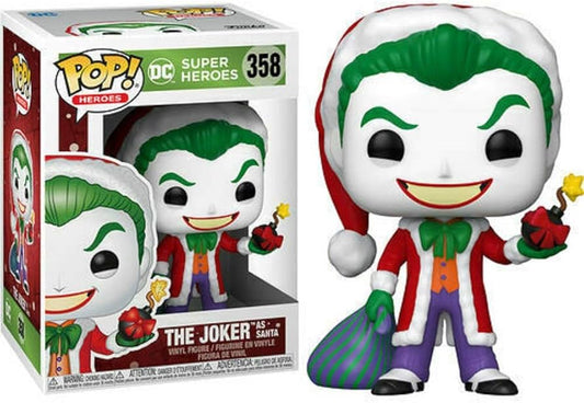 DC Superheroes - The  Joker as Santa  Pop! Vinyl #358