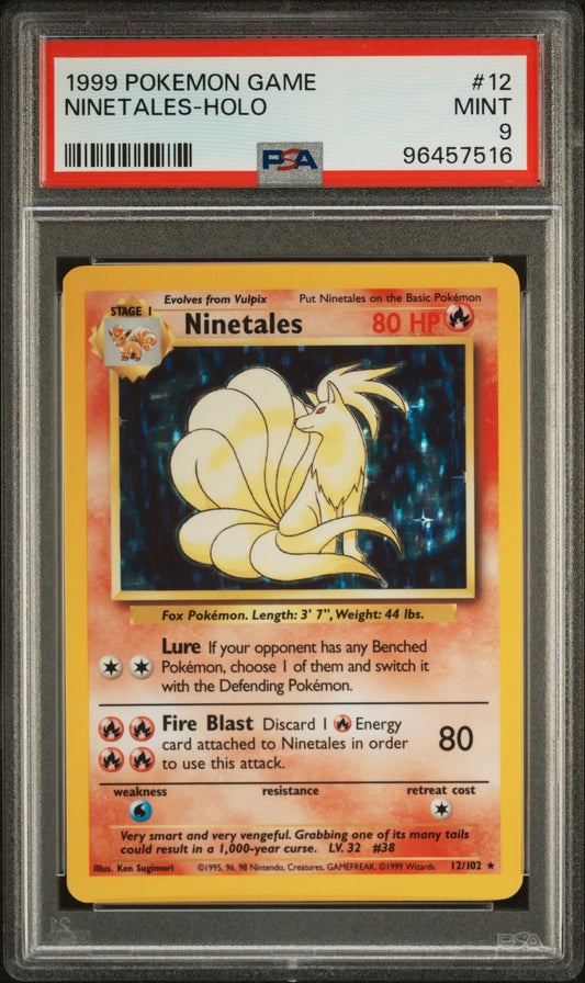 1999 Pokemon Game 12 Ninetales-Holo