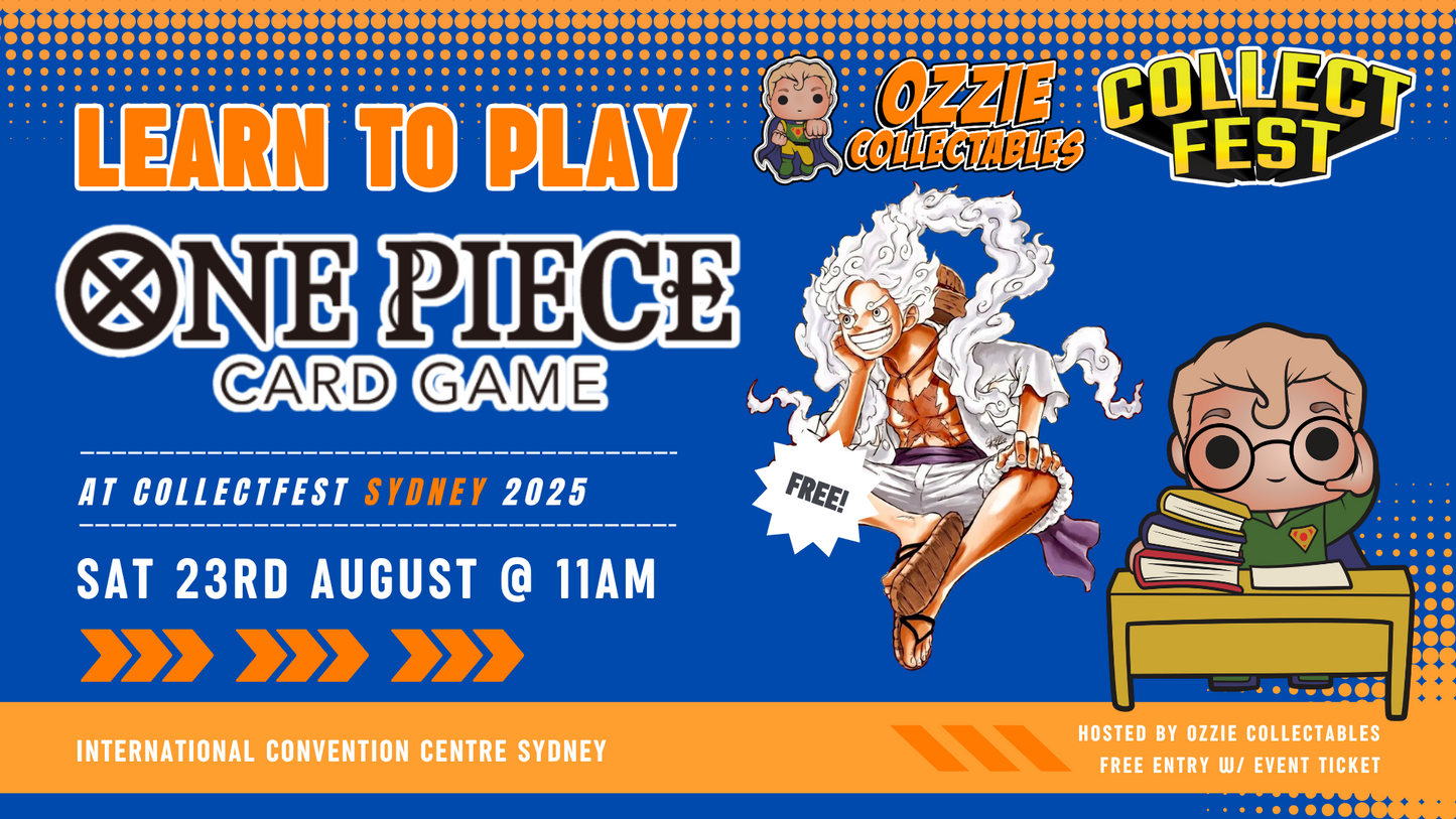 Learn to Play One Piece at CollectFest SYDNEY 2025 Saturday 23rd August