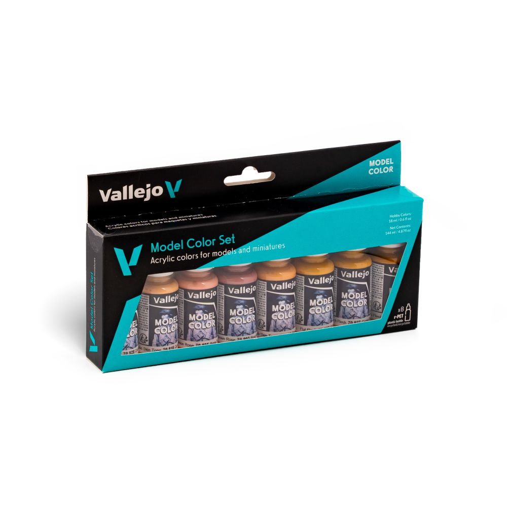 Vallejo - Model Colour - Face & Skin Tones Figure 16 Colour Set