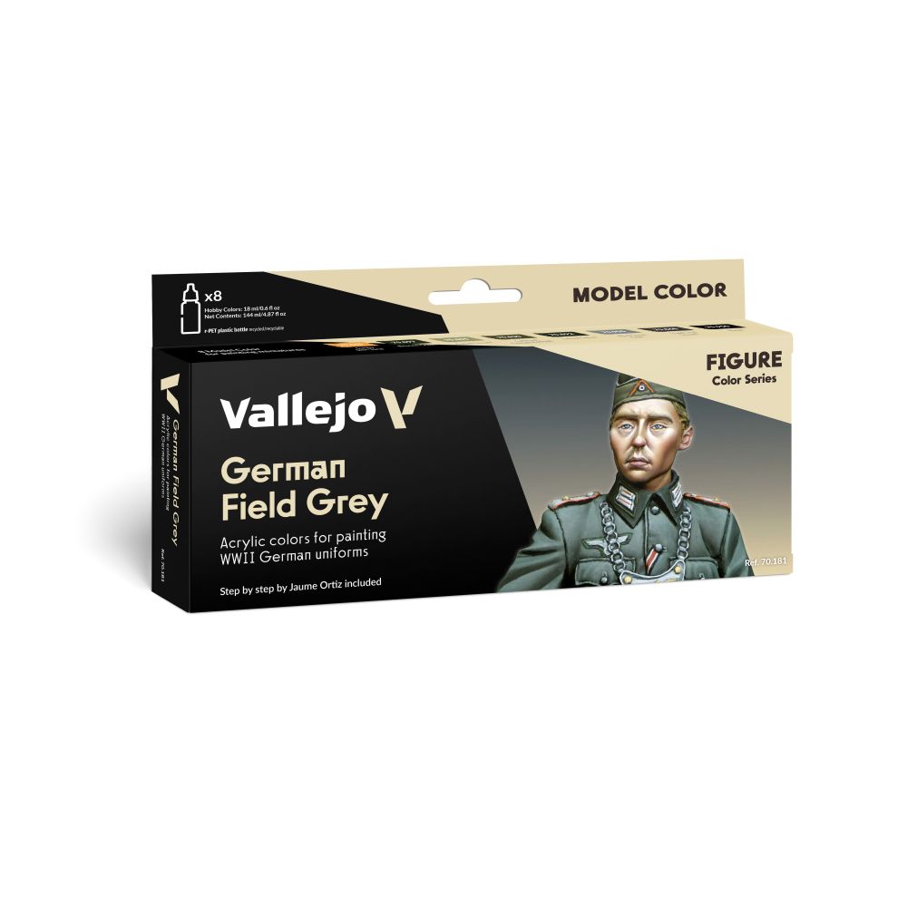 Vallejo - Model Colour - German Field Grey By Jaume Ortiz Figure 8 Colour Set