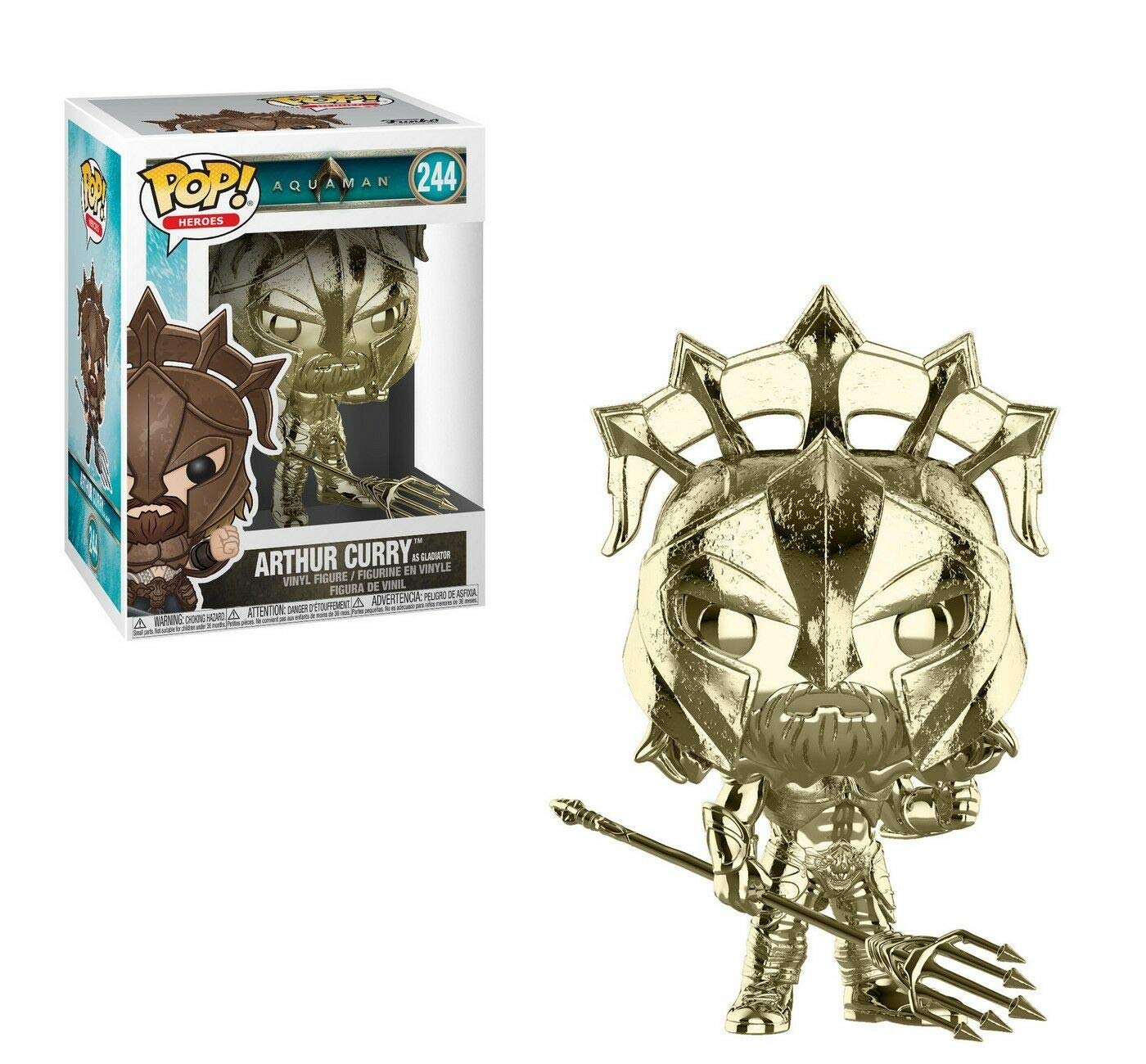 Aquaman - Arthur Curry as Gladiator (Gold Chrome) Pop Vinyl #244