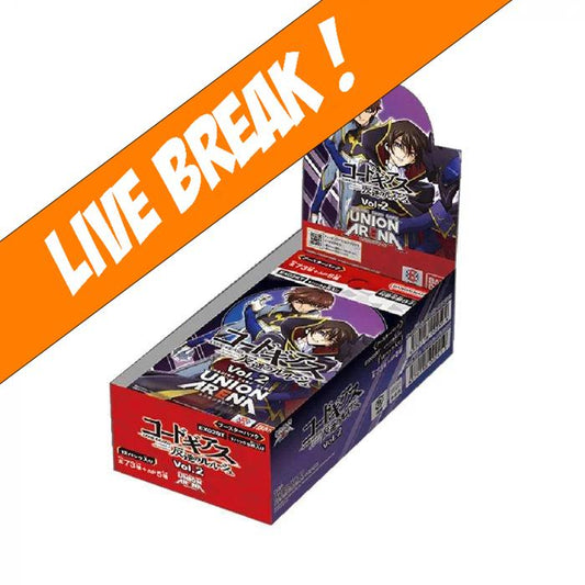 [ Live Break ] Union Arena TCG - Code Geass: Lelouch of the Rebellion EX02BT (Japanese) Booster Box