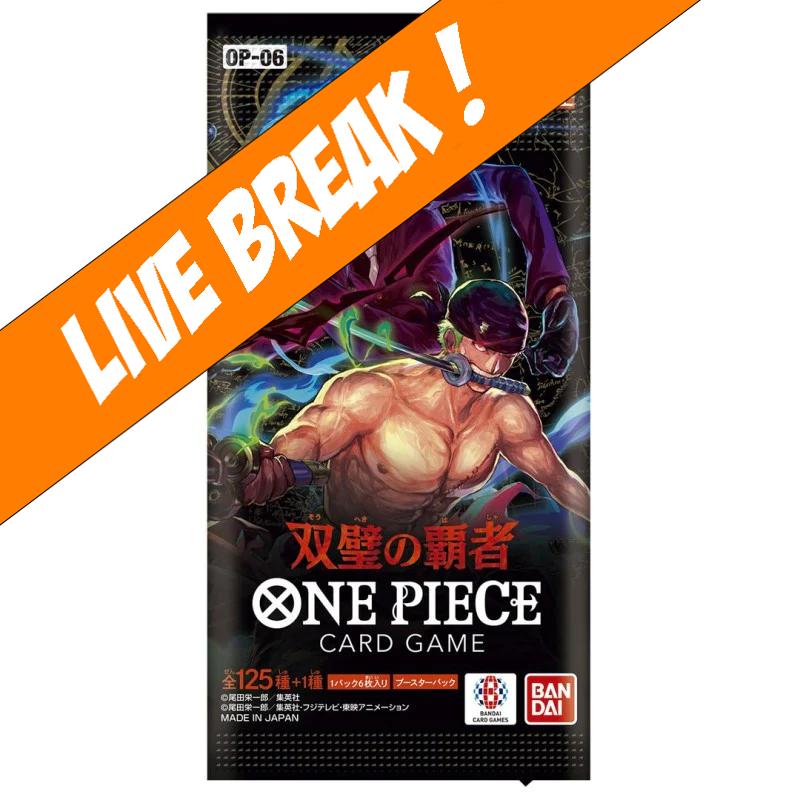 [ Live Break ] One Piece Card Game - Twin Champions OP-06 Booster Pack (Japanese)