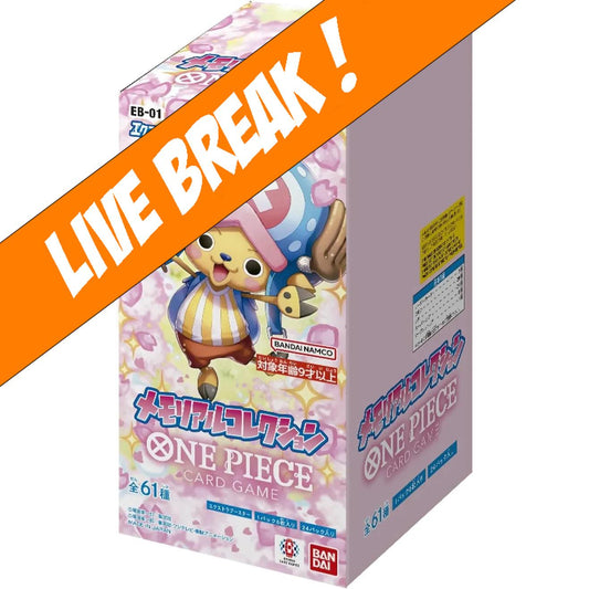 [ Live Break ] One Piece Card Game - Extra Booster Memorial Collection EB-01 Booster Box (Japanese)