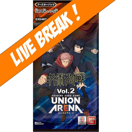 [ Live Break ] Union Arena - Jujutsu Kaisen VOL.2 EX04BT (Japanese) Booster Pack