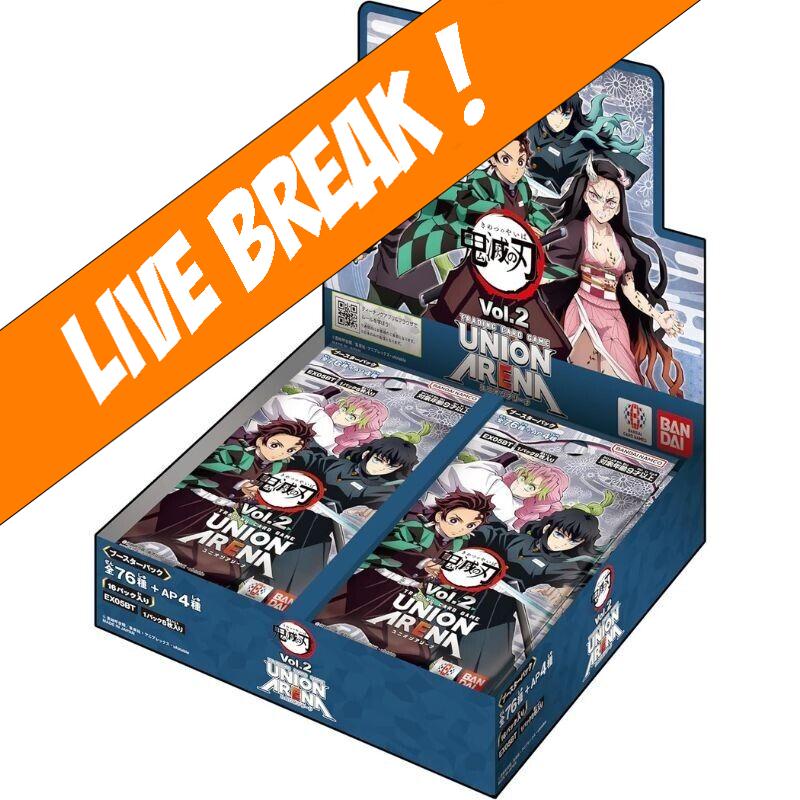 [ Live Break ] Union Arena TCG  - Demon Slayer Kimetsu No Yaiba Vol.2 EX05BT Booster Box (Japanese)