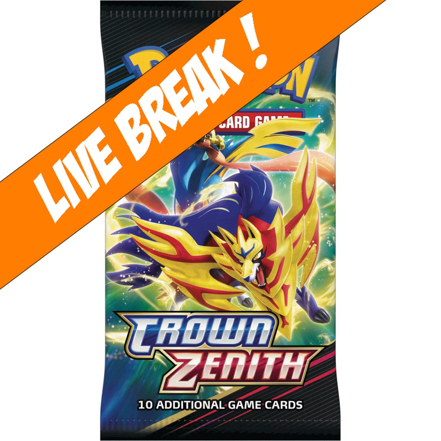 [ Live Break ] Crown Zenith - Pokémon TCG Booster Pack