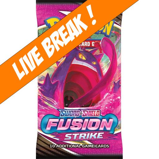 [ Live Break ] Fusion Strike - Pokémon TCG Sword & Shield SWSH8 Booster Pack