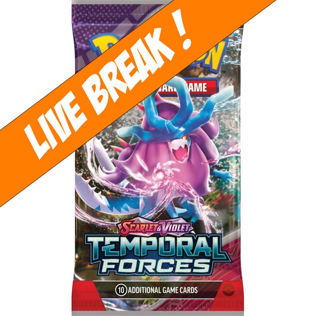 [ Live Break ] Temporal Forces - Pokémon TCG Scarlet & Violet SV5 Booster Pack