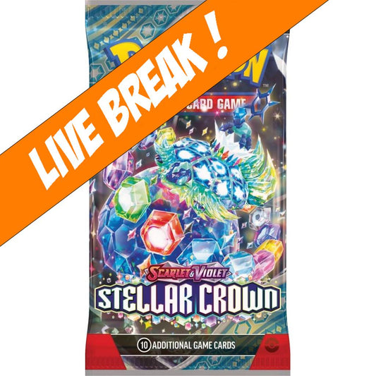 [ Live Break ] Stellar Crown - Pokémon TCG Scarlet & Violet SV7 Booster Pack