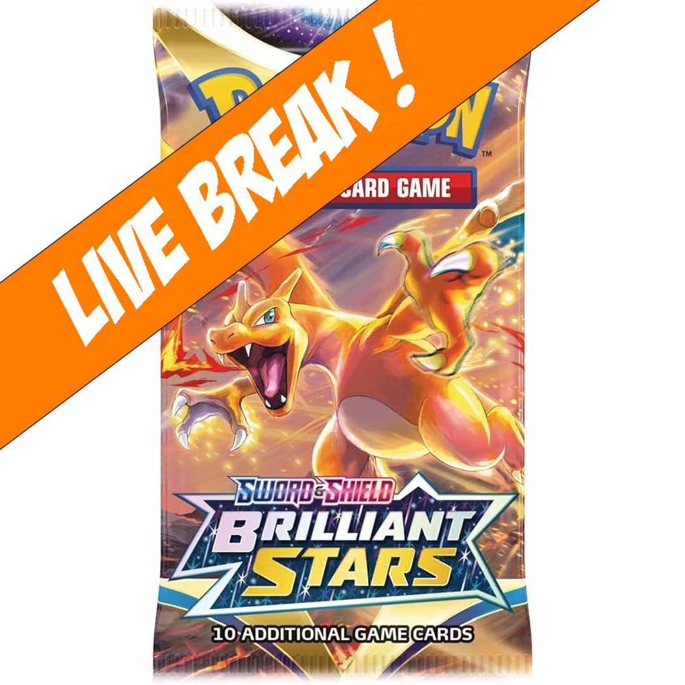 [ Live Break ] Brilliant Stars -  Pokémon TCG: Sword & Shield SWSH9 Booster Pack