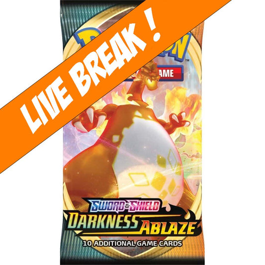 [ Live Break ] Darkness Ablaze - Pokémon TCG: Sword & Shield SWSH03 Booster Pack