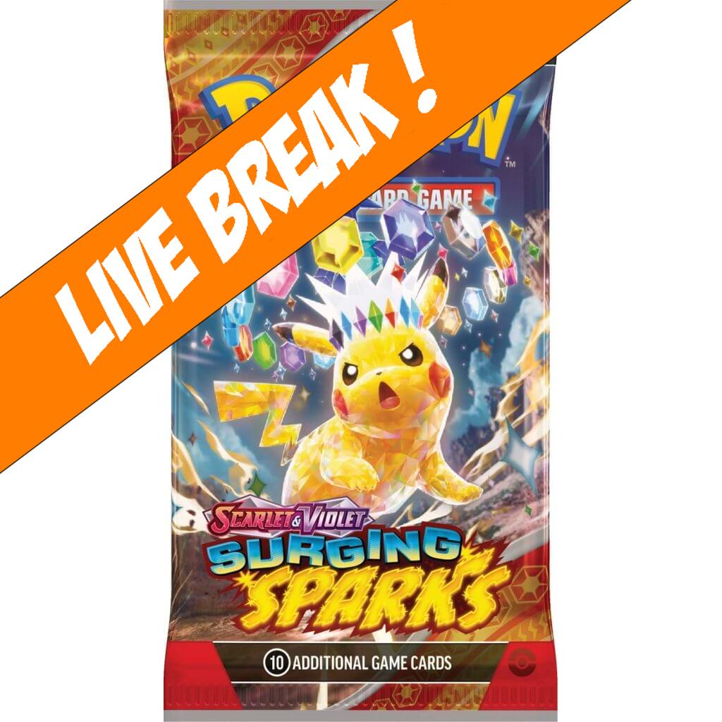 [ Live Break ] Surging Sparks - Pokémon TCG Scarlet & Violet SV8 Booster Pack