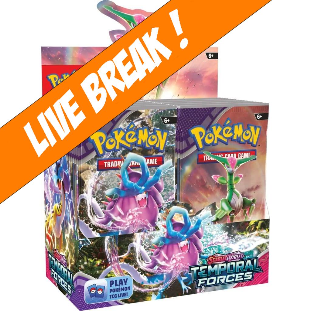 [ Live Break ] Temporal Forces - Pokémon TCG Scarlet & Violet SV5 Booster Box