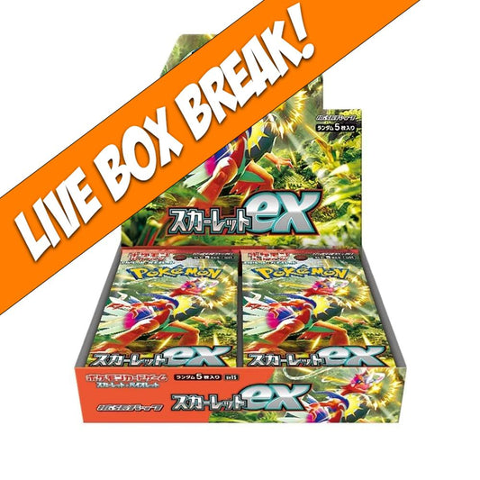 [ Live Break ] Scarlet EX - Pokémon TCG Scarlet & Violet SV1S Japanese Booster Box