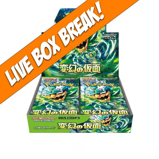 [ Live Break ] Mask Of Change - Pokémon TCG Scarlet & Violet SV6 Japanese Booster Box