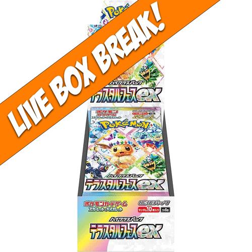 [ Live Break ] Terastal Festival EX - Pokémon TCG Scarlet & Violet SV8a (Japanese) Booster Box