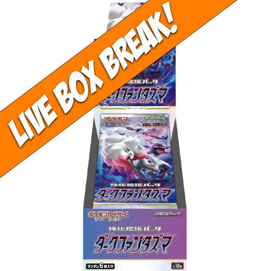 [ Live Break ] Dark Phantasma - Pokémon TCG Sword & Shield S10A Japanese Sealed Booster Box