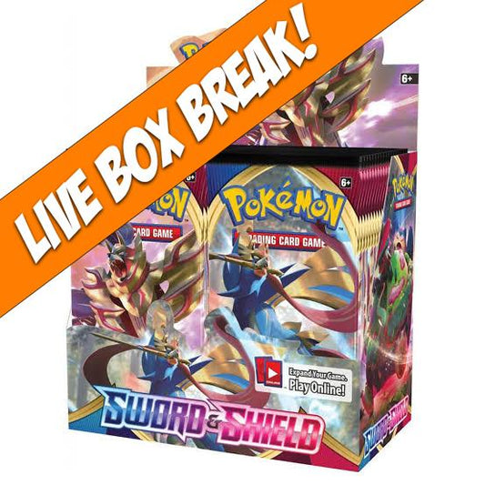 [ Live Break ] Sword & Shield Base Set - Pokémon TCG Sword & Shield Booster Box