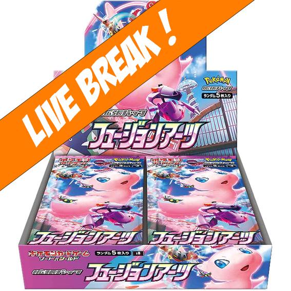 [ Live Break ] Fusions Arts - Pokémon TCG Sword & Shield S8 Japanese Booster Box