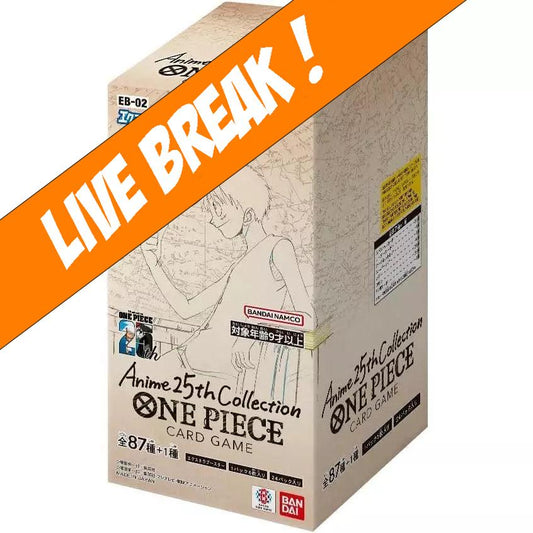 [ Live Break ] One Piece Card Game - Extra Booster Memorial Collection EB-02 Booster Box (Japanese)