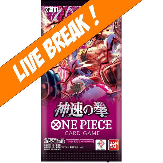 [ Live Break ] One Piece Card Game - BlackBird  OP-11 (Japanese) Booster Pack