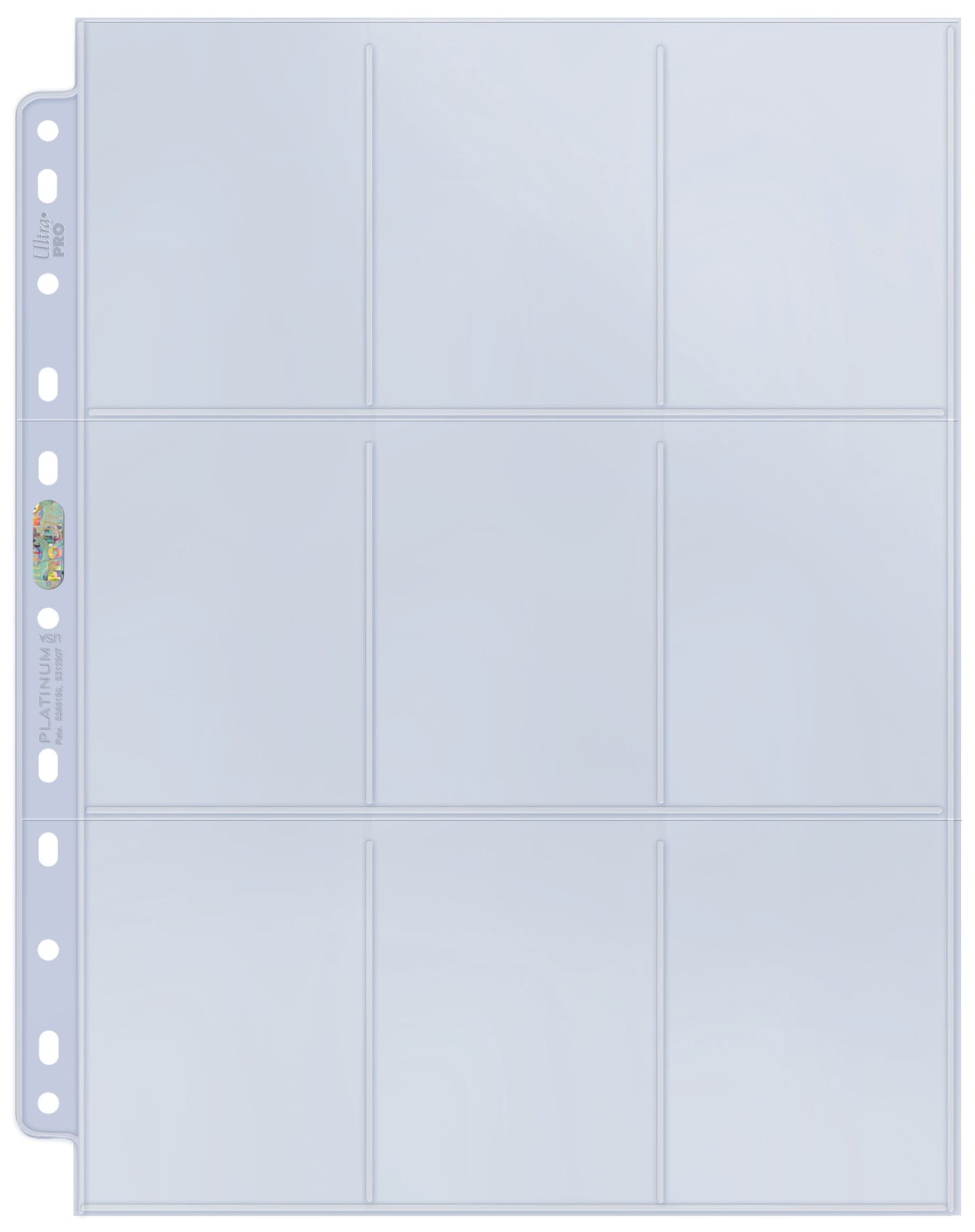 Ultra Pro: 9-Pocket Silver Series Page for Standard Size Cards