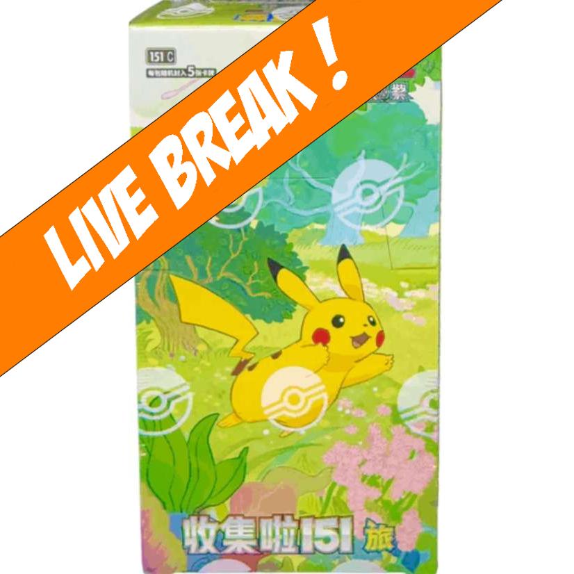 [ Live Break ] Collect 151 Journey - Simplified Chinese Pokemon TCG Booster Box