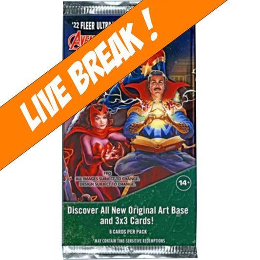 [ Live Break ] Marvel Comics - 2022 Fleer Ultra Avengers Trading Card Booster Pack