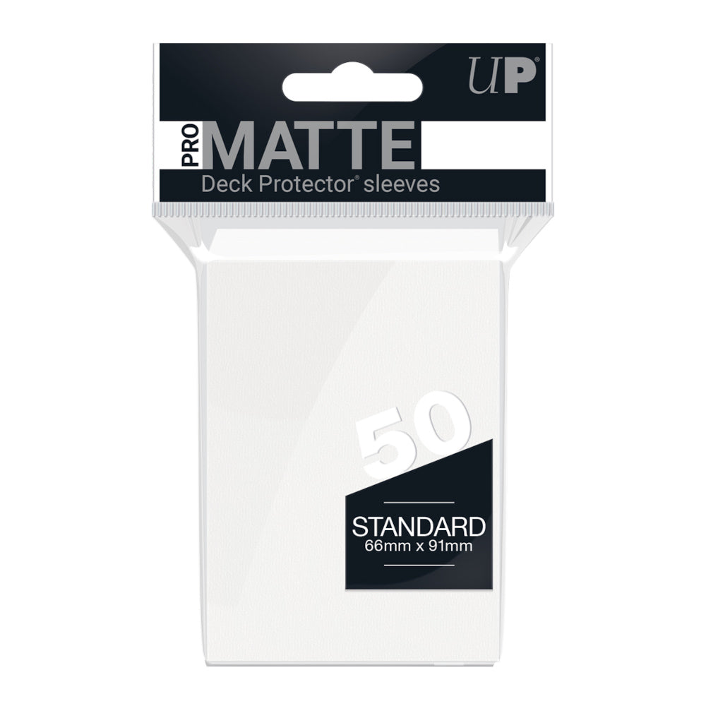 Ultra Pro: PRO-Matte 50ct Standard Deck Protector sleeves: White