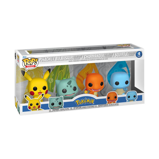 Pokemon - Starters US Exclusive Pop! Vinyl 4-Pack