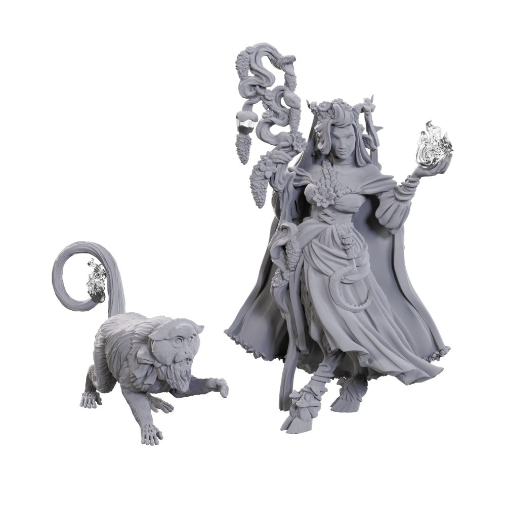 Critical Role Unpainted Miniatures: Fearne Calloway & Mister