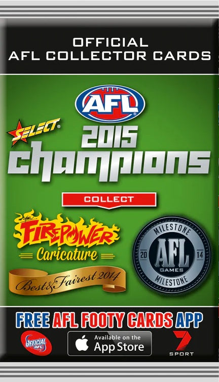 2015 AFL Champions Cards Booster Pack