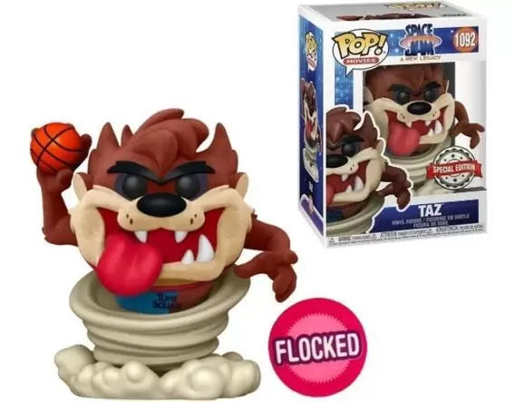 Space Jam 2: A New Legacy - Taz Flocked US Exclusive Pop! Vinyl #1092