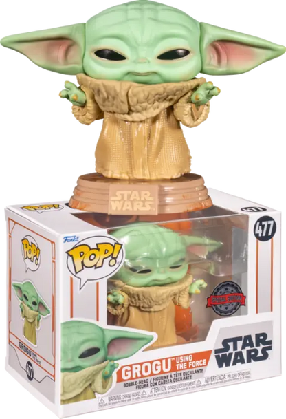 Star Wars - Grogu using the Force US Exclusive Pop! Vinyl #477