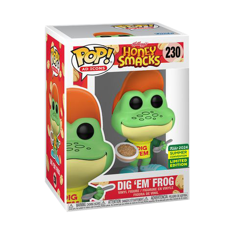 Ad Icons - Kellogg’s Honey Smacks Dig ‘Em Frog SDCC 2024 Summer Convention Shared Exclusive Pop! Vinyl