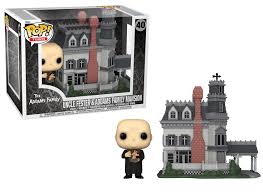 Addams Family (TV) - Fester with Addams Family Mansion Pop! Town