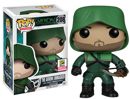 Arrow - The Arrow Unmasked 2015 Comic Con Exclusive Limited Edition Pop! Vinyl #208