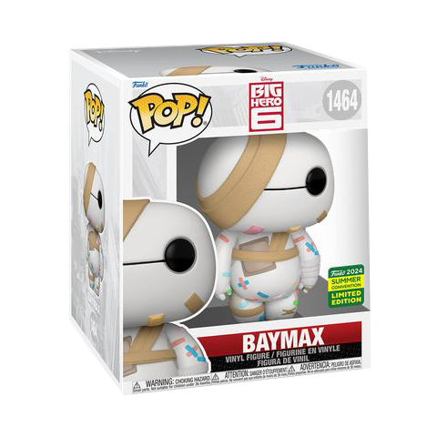 Big Hero Six - Baymax (Bandages) SDCC 2024 Summer Convention Shared Exclusive Super 6” Pop! Vinyl