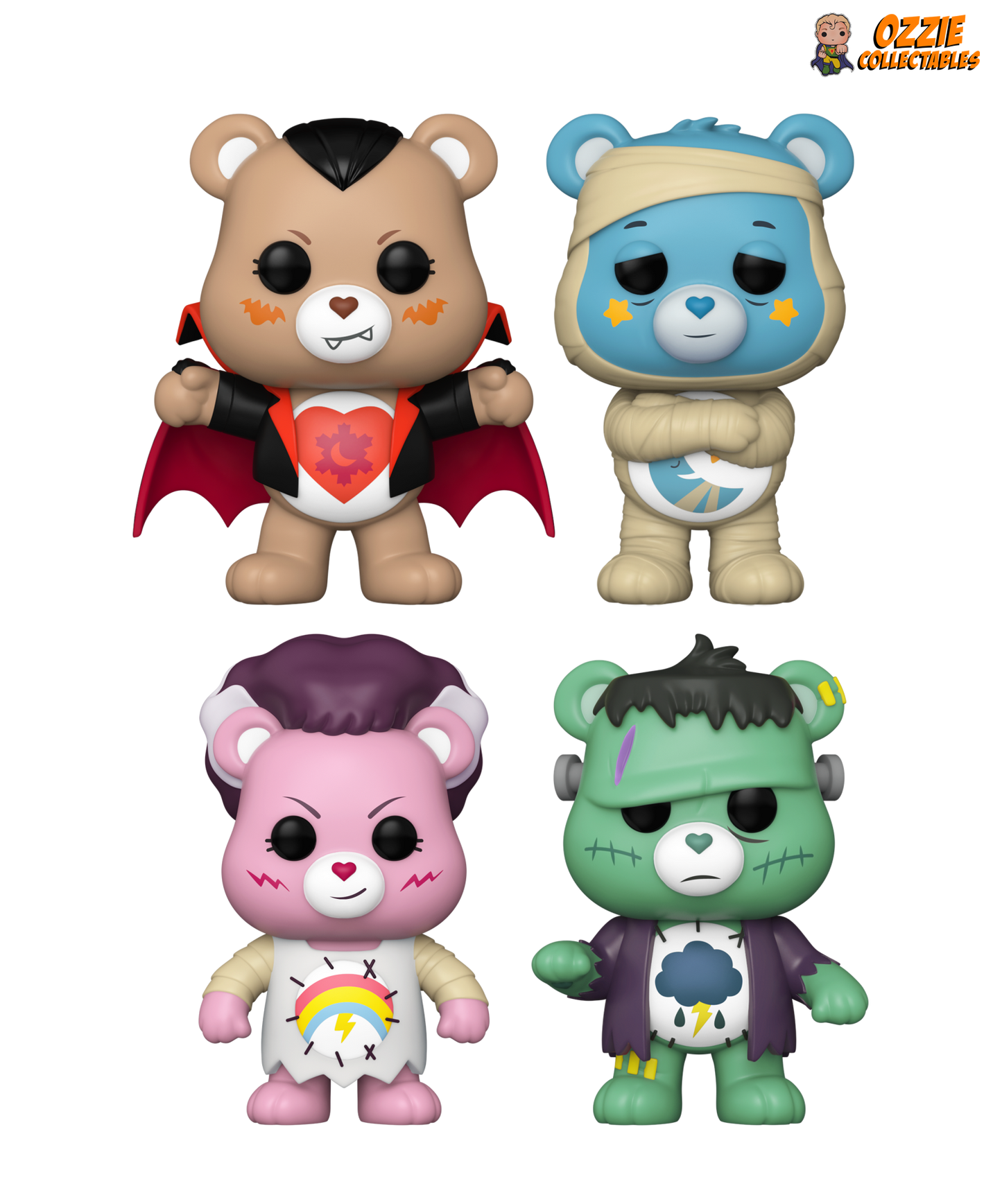 Care Bears x Universal Monsters Bundle - 4 POP! Vinyls