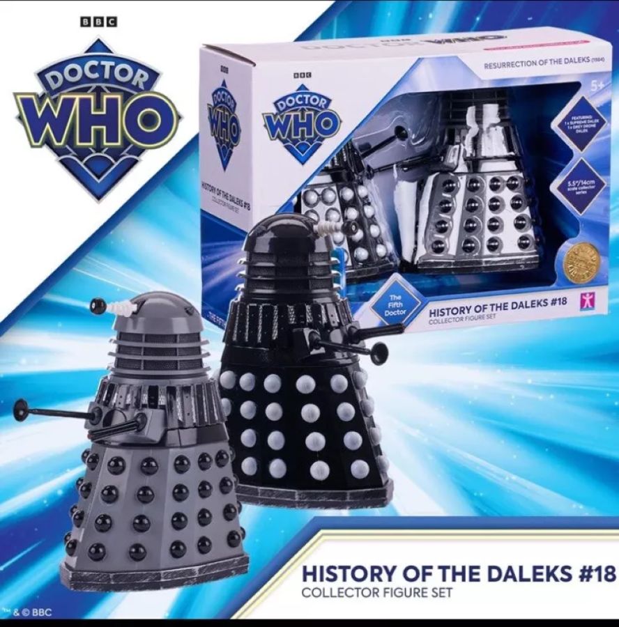 Doctor Who - History of the Daleks #18 "Resurrection of the Daleks" Collector Figure Set