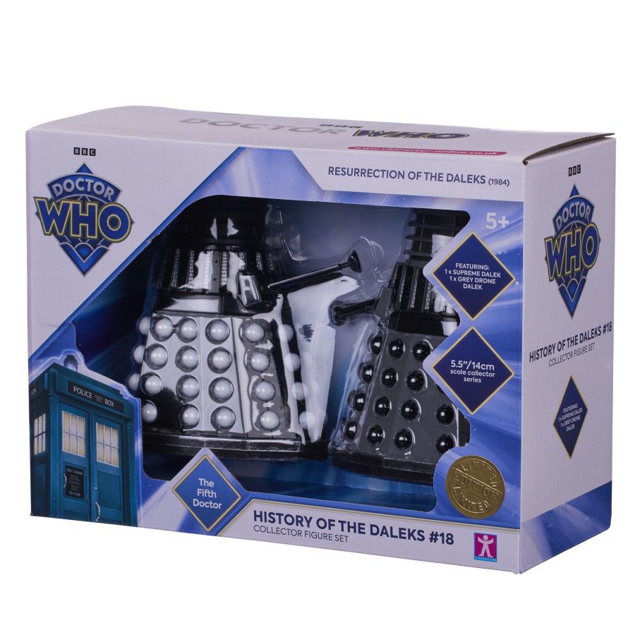 Doctor Who - History of the Daleks #18 "Resurrection of the Daleks" Collector Figure Set