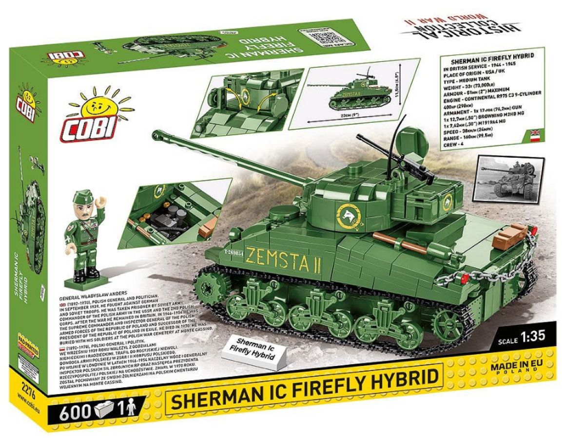 World War 2 - Sherman IC Firefly Hybrid (600 Piece Kit)